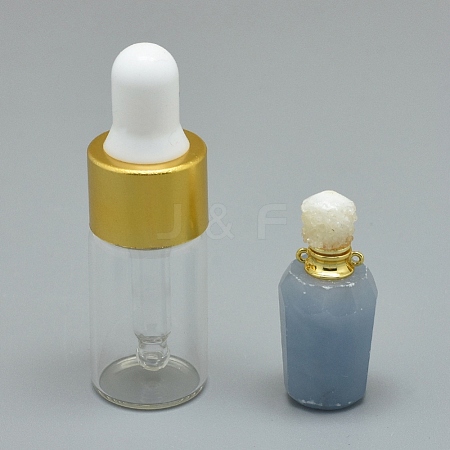 Natural Ang Openable Perfume Bottle Pendants G-E556-03A-1