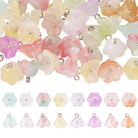 38Pcs Glass Charms GLAA-TADJ0001-19-1