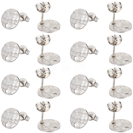 50Pcs 304 Stainless Steel Stud Earring Findings STAS-SC0008-57P-1