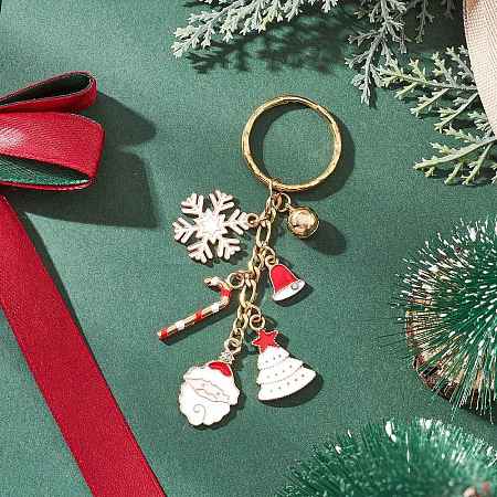 Alloy Enamel Brass Bell Keychains X1-KEYC-TA00038-1