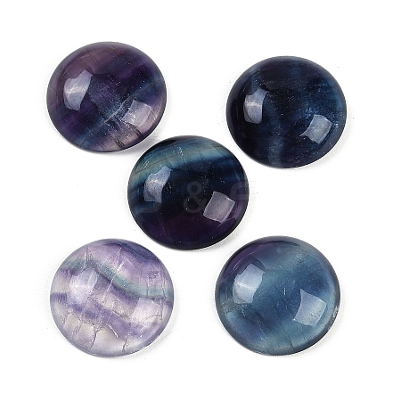 Natural Colorful Fluorite Cabochons X-G-I370-06C-1