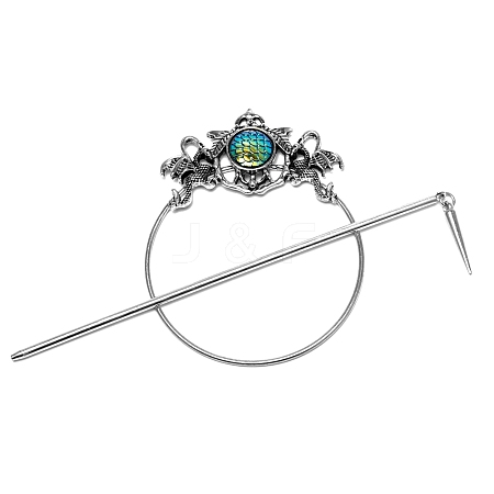 Mermaid Theme Alloy Hair Cuff Pin PW-WG6CF4D-02-1