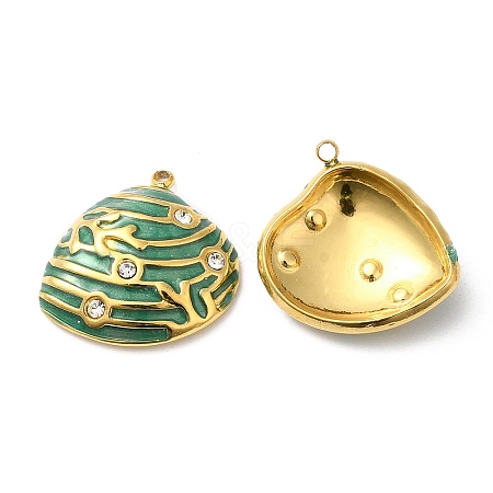 304 Stainless Steel Rhinestone Pendants STAS-A084-17G-05-1