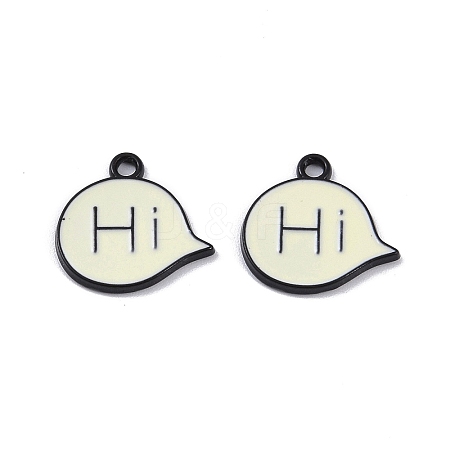 Alloy Enamel Charms ENAM-R149-01B-EB-1