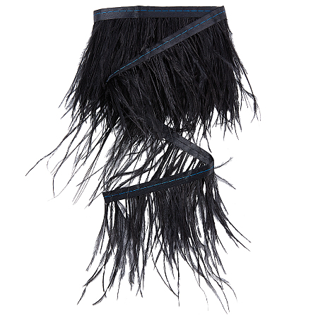 2 Yards Fashion Ostrich Feather Cloth Strand Costume Accessories FIND-GF0003-42A-1