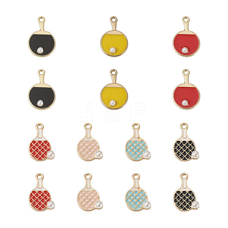 Craftdady 14Pcs 7 Style Zinc Alloy Enamel Pendants ENAM-CD0001-26-1