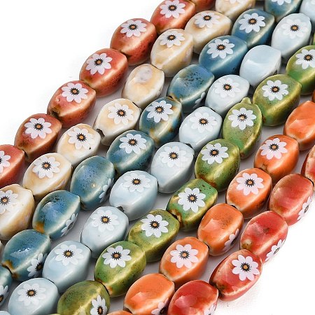 Printed Handmade Porcelain Beads PR-CBAB520-17-1