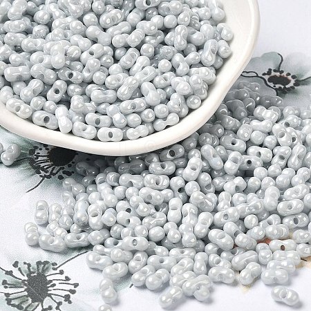 Opaque Colours Luster Glass Seed Beads SEED-B001-01A-09-1