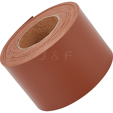 2M PVC Double Face Imitation Leather Ribbons SRIB-WH0011-127D-03-1