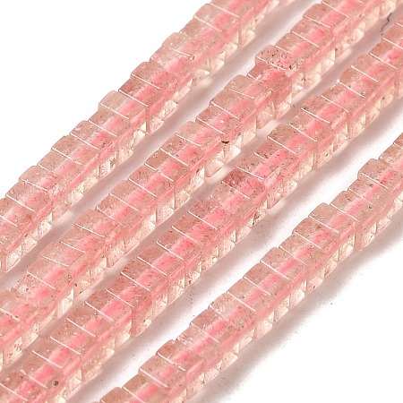 Natural Strawberry Quartz Beads Strands G-N342-81-1