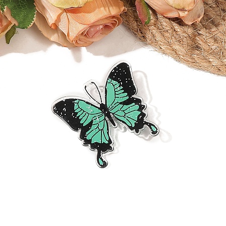 Acrylic Butterfly Alligator Hair Clips PW-WG483D5-03-1