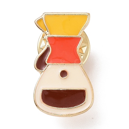 Coffeepot Enamel Pin JEWB-G012-F05-1