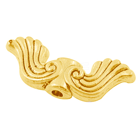 Tibetan Style Alloy Beads TIBEB-EA9130Y-G-LF-1