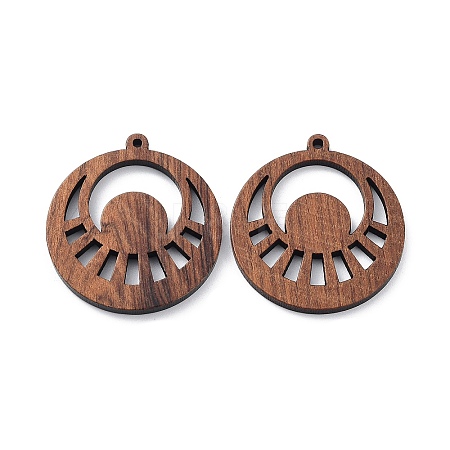 Walnut Wood Laser Cut Pendants X-WOOD-Q051-05J-1