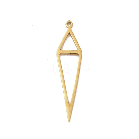 304 Stainless Steel Pendants STAS-R226-02G-1