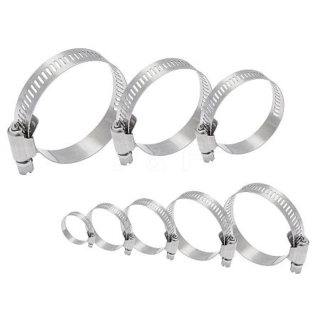 304 Stainless Steel Adjustable Worm Gear Hose Clamps STAS-UN0008-84P-1