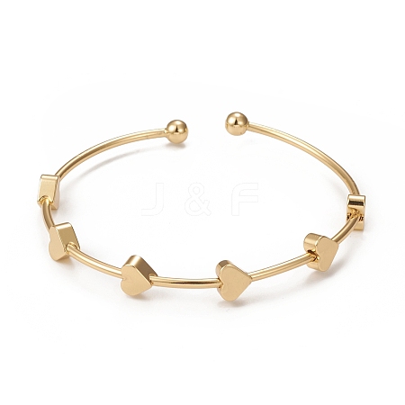 Rack Plating Brass Cuff Bangles BJEW-E071-09G-1