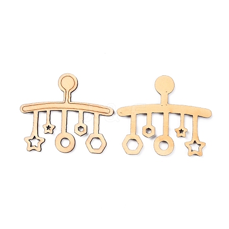 Wooden Cabochons WOOD-CJC0005-11-1