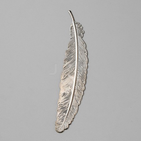 Alloy Feather Bookmarks AJEW-WH0314-07P-1
