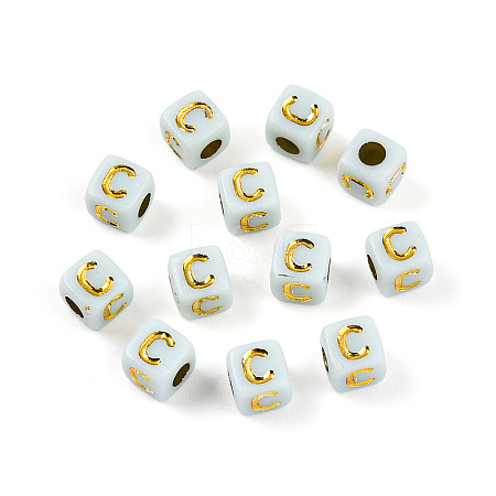 Plating Acrylic Beads OACR-N140-01C-C-1