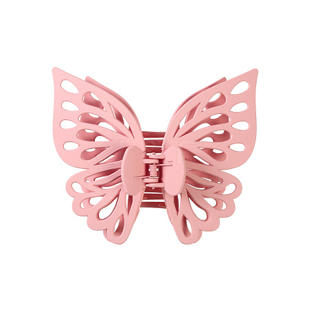 Large Frosted Butterfly Hair Claw Clip OHAR-PW0003-006A-1
