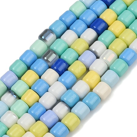 Baking Paint Glass Beads Strands LAMP-S070-06D-1
