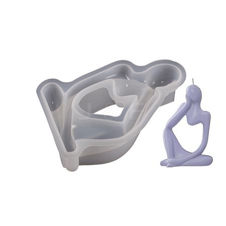 DIY Thinker Figurine Candle Silicone Statue Molds SIMO-B003-01B-1