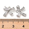 Brass Micro Pave Clear Cubic Zirconia Charms KK-C054-04P-3