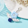 Acrylic Flower Pendant Decoration HJEW-JM01312-02-3