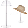 Half Round Shaped Acrylic Hat Display Stands for Hat Wig ODIS-WH0086-096-1