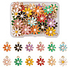 Craftdady 48Pcs 12 Colors Light Gold Plated Alloy Pendants ENAM-CD0001-17-9