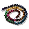 Gradient Color Natural Tiger Eye Beads Strands G-M413-A01-01-1