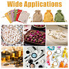 24Pcs 6 Colors Flower Printed Cloth Drawstring Bags ABAG-CA0001-22C-7