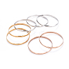 Fashion 201 Stainless Steel Bangle Sets X-BJEW-L664-024D-M-1-3