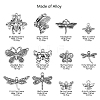 120Pcs 12 Styles Tibetan Style Alloy Charms TIBEP-CJ0001-99-2