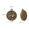 Tibetan Style Alloy Pendants PALLOY-E196-AB-NF-4