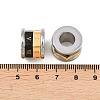 Rotatable 201 Stainless Steel Beads STAS-F339-03-3