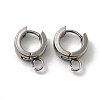 201 Stainless Steel Huggie Hoop Earrings Findings STAS-A167-01R-P-1