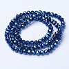 Electroplate Transparent Glass Beads Strands LS-EGLA-A034-T6mm-UA02-2