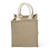 Jute Tote Bags Soft Cotton Handles Laminated Interior ABAG-F003-07-2