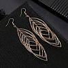 Fashionable Brass Hollow Horse Eye Tassel Dangle Earrings QI1983-2-1