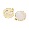 Natural Shell Pendants KK-L251-36G-3