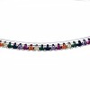 Colorful Cubic Zirconia Classic Tennis Bangle BJEW-S141-04P-NF-3
