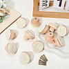 Rattan Woven & Wood Round Drawer Knobs DIY-WH20410-01B-3