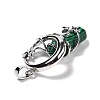 Synthetic Malachite Pointed Pendants G-I0322-03P-01-4