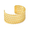 Ion Plating(IP) 304 Stainless Steel Bangles for Women BJEW-B104-06G-2