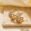 Chic Geometric Brass C-Shaped Stud Earrings JT0011-1-5