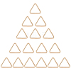 16Pcs Triangle Iron Linking Rings IFIN-CL0001-07KCG-1