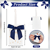 30Pcs Polyester Bowknot & Paper Card Pendant Decoration HJEW-OC00028-03-2