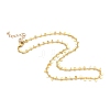 Brass Curb Chain Necklaces NJEW-JN03032-01-1